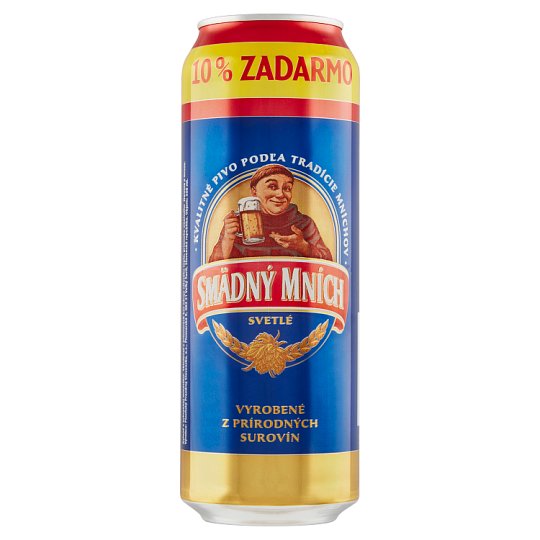 Smädný Mních 10% pivo výčapné svetlé 550 ml