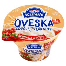 Mlékárna Kunín Oveska ovsený mliečny výrobok brusnica a červené ríbezle 150 g