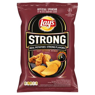 Lay's Strong Vyprážané zemiakové lupienky s príchuťou pikantných kuracích krídielok 70 g
