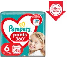 Pampers Pants Size 6, 48 Nappies, 14kg-19kg