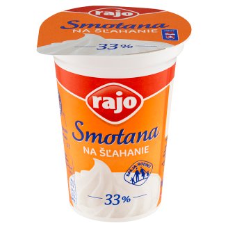Rajo Smotana na šľahanie 33 % 180 ml