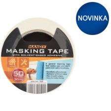 Handy Masking Tape with Solvent-Based Adhesive 50 mm 50 m