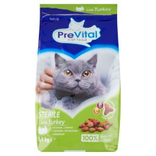 PreVital Complete Food for Adult Sterilized Cats with Turkey 1.4 kg