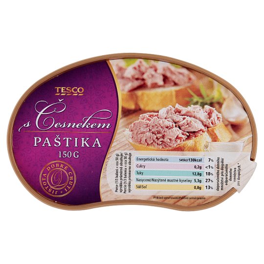 Tesco Paštéta s cesnakom 150 g