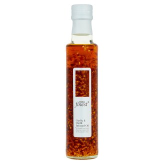 Tesco Finest Zálievka s extra panenským olivovým olejom s cesnakom a chilli 250 ml