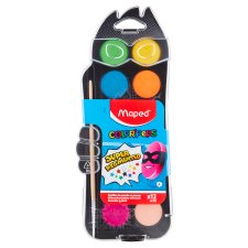 Maped Color'Peps Watercolour Palette with Brush 12 pcs