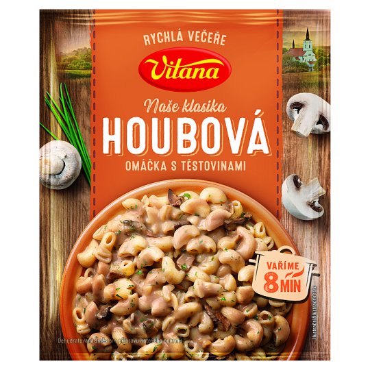 Vitana Máme chuť na... Hubovú omáčku s cestovinami 154 g