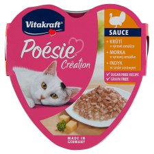 Vitakraft Poésie Création Turkey in Cheese Sauce 85 g