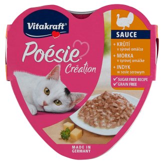 Vitakraft Poésie Sauce + morka v syrovej omáčke 85 g