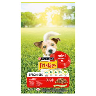 Friskies pre dospelých psov malých plemien Mini Menu s hovädzím 1,5 kg