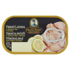 Franz Josef Kaiser Exclusive Cod Liver in Own Oil with Lemon 115 g