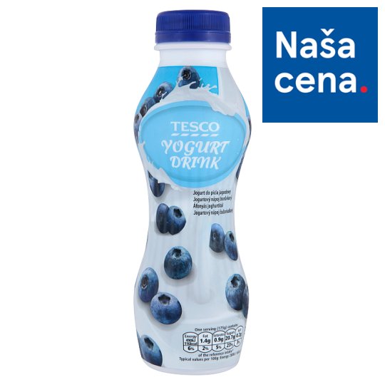Tesco Jogurtový nápoj čučoriedkový 350 g