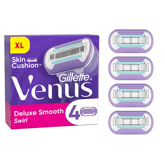 Venus Extra Smooth Swirl Náhradné Holiace Hlavice x4