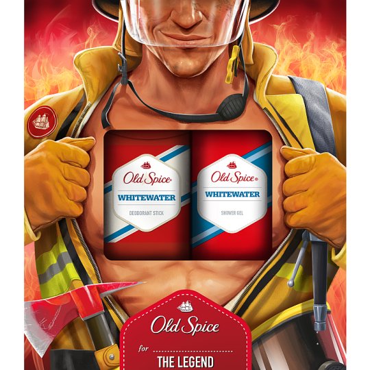 Old Spice Whitewater Fireman Darčeková Sada Pre Mužov