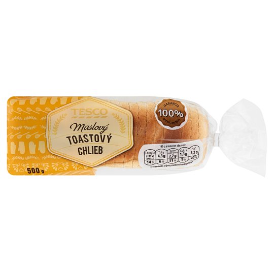 Tesco Maslový toastový chlieb 500 g
