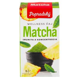 Popradský Zelený čaj + Matcha imunita a koncentrácia 18 x 1,5 g