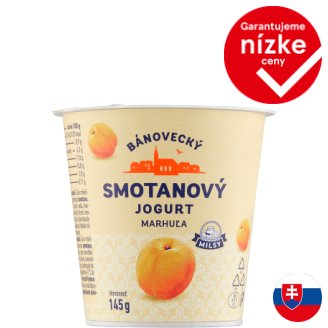 Milsy Bánovecký smotanový jogurt marhuľa 145 g