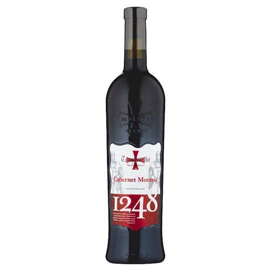 Templářské Sklepy Čejkovice Cabernet Moravia suché červené víno 0,75 l