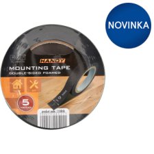 Handy Black Mounting Tape 19 mm 5 m