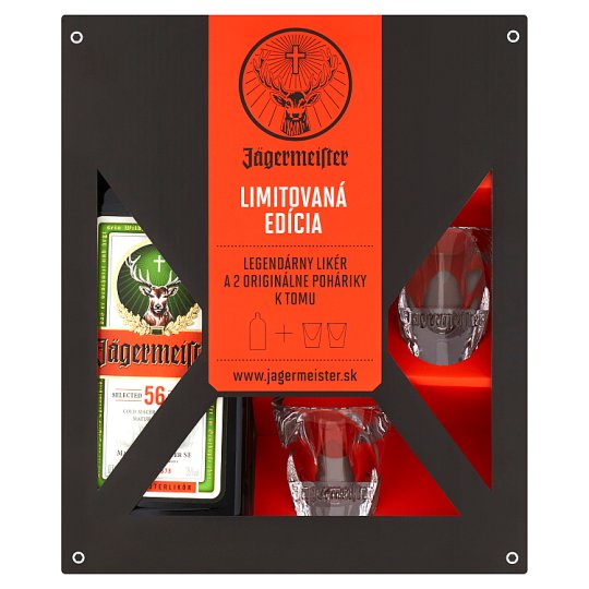 Jägermeister 35% 700 ml + 2 Glasses