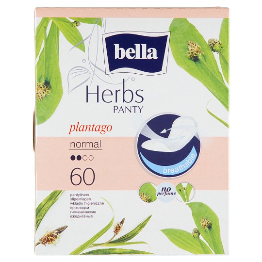 Bella Herbs Plantago Panty Pads 60 pcs