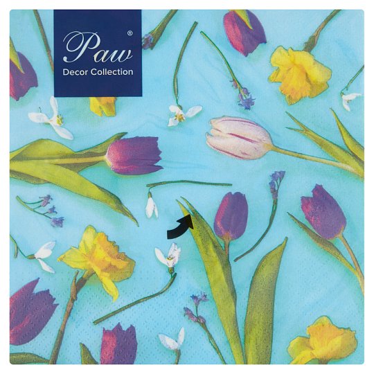 Paw Decor Collection Paper Napkins 20 pcs Tesco Groceries