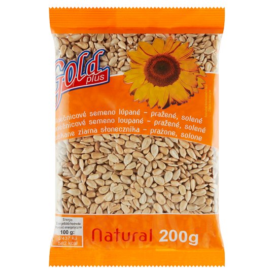 Gold Plus Natural Slnečnicové semeno lúpané pražené solené 200 g