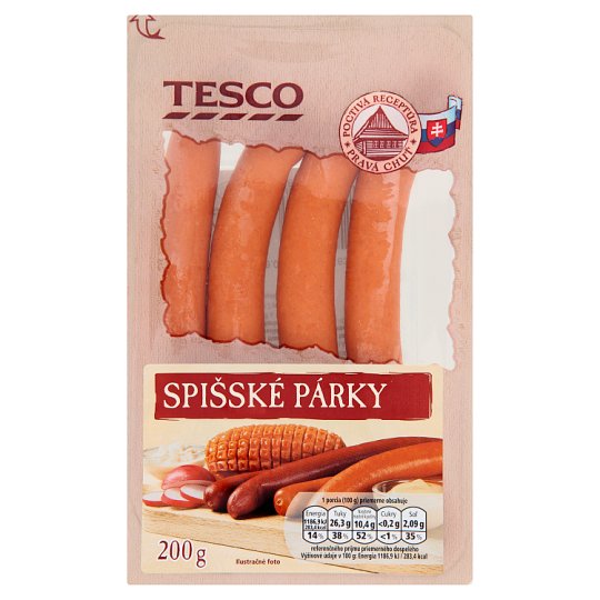 Tesco Spišské párky 200 g
