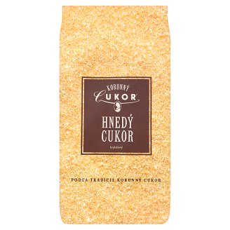Korunný Cukor Hnedý cukor kryštálový 500 g