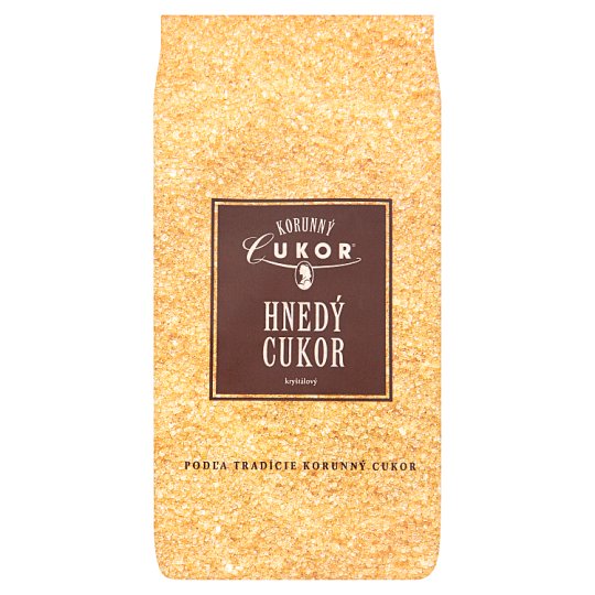 Korunný Cukor Hnedý cukor kryštálový 500 g