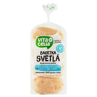 Vitacelia Bezgluténová bagetka svetlá 4 x 60 g