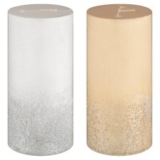 Jumi Candle with Glitter 15 x 6.8 cm