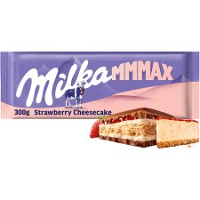 Milka Mmmax Strawberry Cheesecake sušienka a mliečna čokoláda 300 g