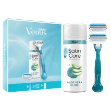 Venus Smooth Holiaci Strojček + 2 Holiace Hlavice + Gillette Satin Care Gél Na Holenie