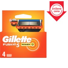 Gillette Fusion5 Power Náhradné Holiace Hlavice Na Holiaci Strojček, 4 ks