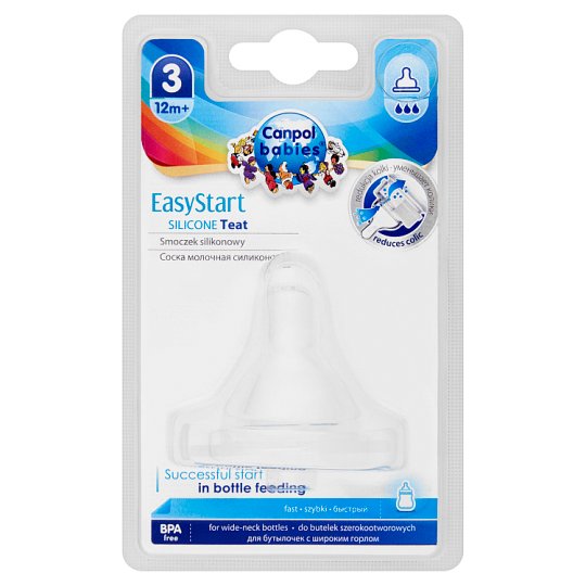 Canpol Babies EasyStart Silikónový cumlík 3 12m+