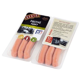 Berto Poctivé párky 2 x 135 g