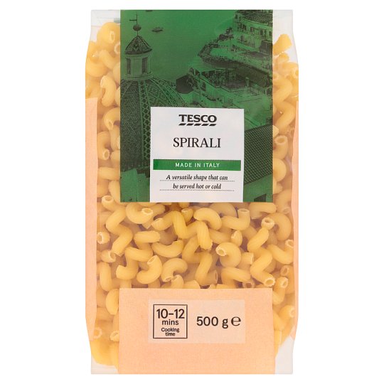 Tesco Spirali bezvaječné semolinové sušené cestoviny 500 g