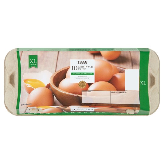 Tesco Čerstvé vajcia XL 10 ks