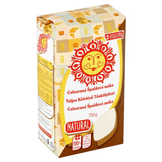 Vitaflóra Natural Whole-Grain Spelled Flour 750 g