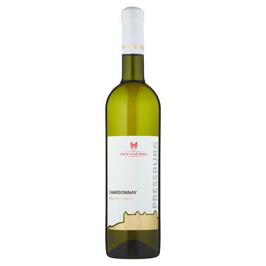 Villa Vino Rača Pressburg Chardonnay víno biele suché 0,75 l
