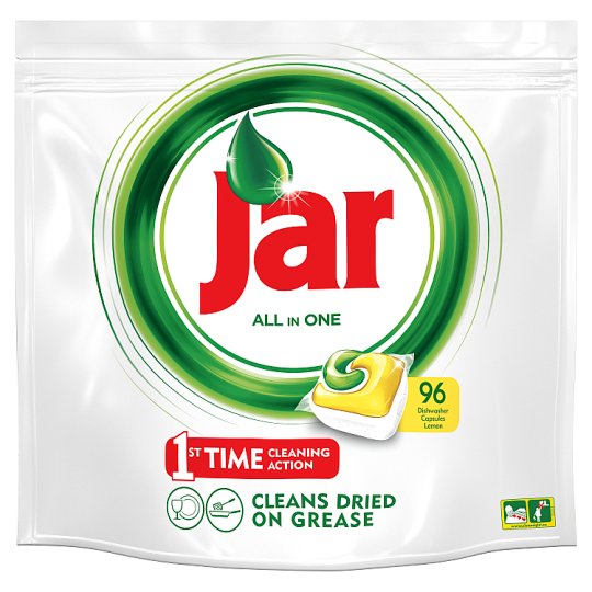Jar All In One Lemon kapsuly do automatickej umývačky riadu 96 kusov