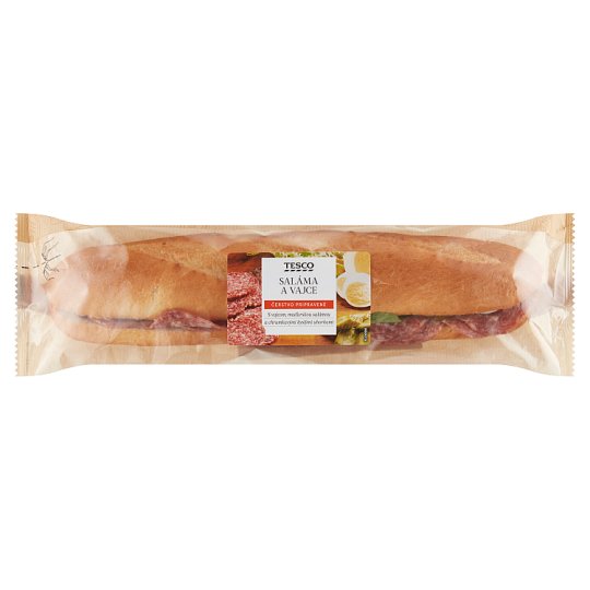 Tesco Bageta saláma a vajce 198 g