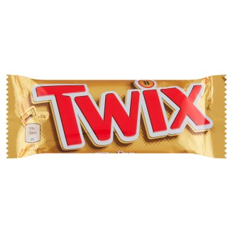 Twix Tyčinky so sušienkou a karamelom mačané v mliečnej čokoláde 2 x 25 g