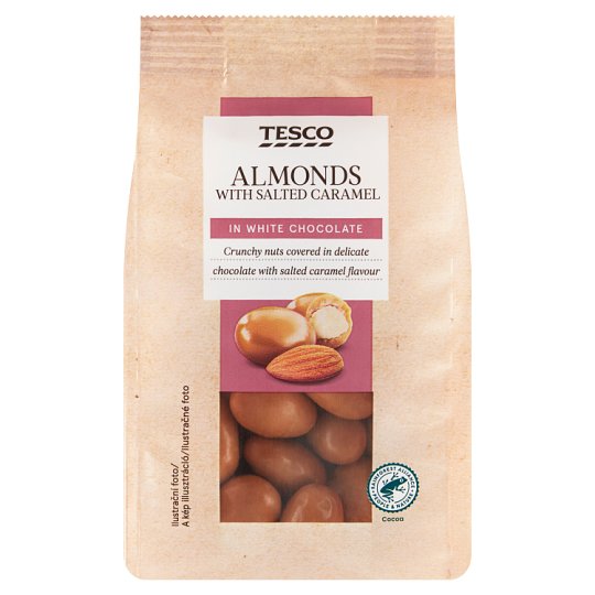 Tesco Almonds with Salted Caramel in White Chocolate 150 g