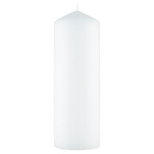 Tesco White Large Unfragranced Decorative Candle