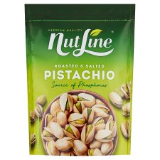 Nut Line Pistácie nelúpané pražené, solené 125 g