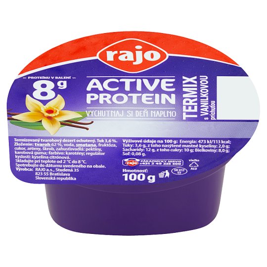 Rajo Active Protein Termix s vanilkovou príchuťou 100 g