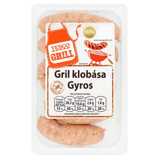 Tesco Grill Gril klobása Gyros 350 g