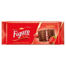 Figaro Milk Chocolate with Strawberry Filling 90 g